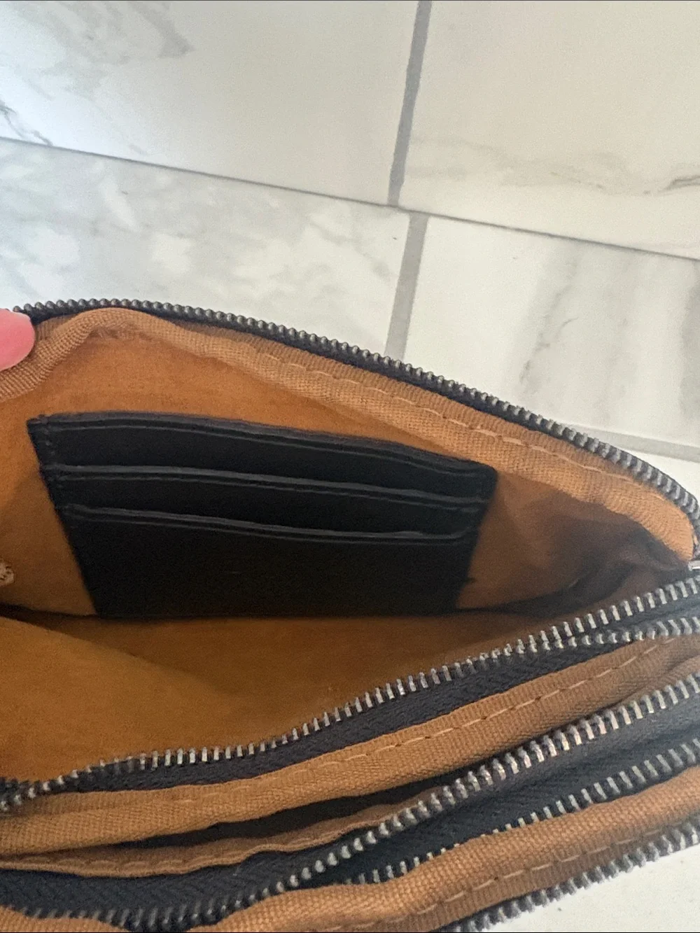 Patricia Nash Viani Leather Wristlet Black
